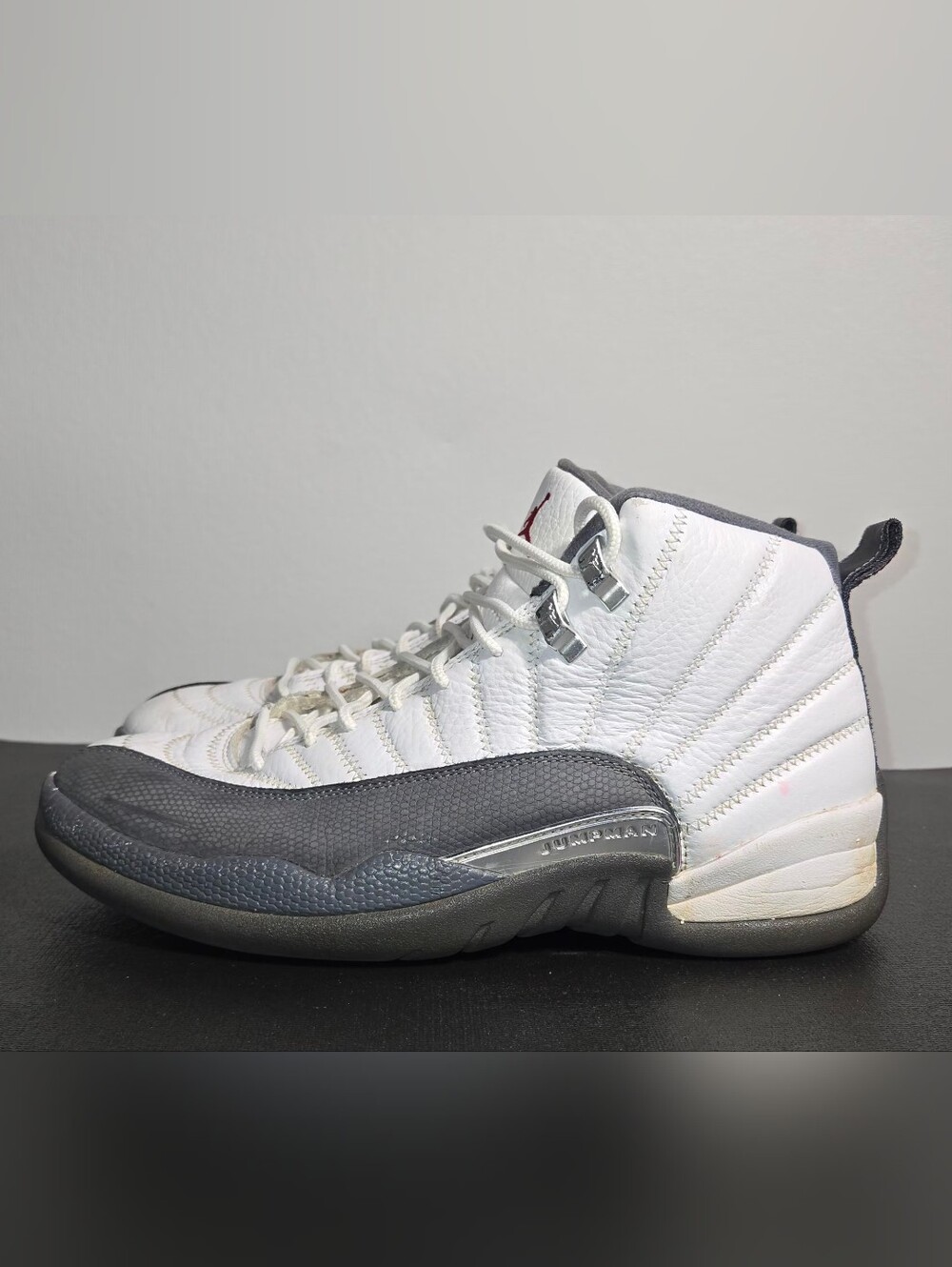 Air Jordan 12 Retro Dark Grey 130690-160 White Grey Flint Size 9